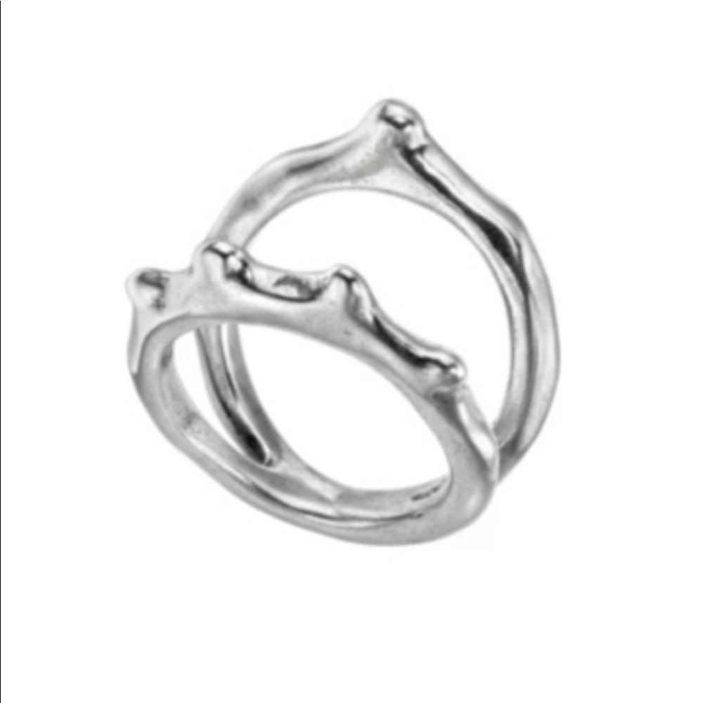 Uno de 50 Wakame Silver Ring Sz 8 NWT